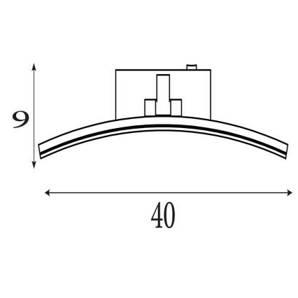 Searchlight - LED Picture Light SANTORINI LED/8.2W/230V Silver