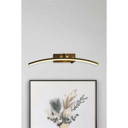 Searchlight - LED Picture Light SANTORINI LED/11,03W/230V Brass