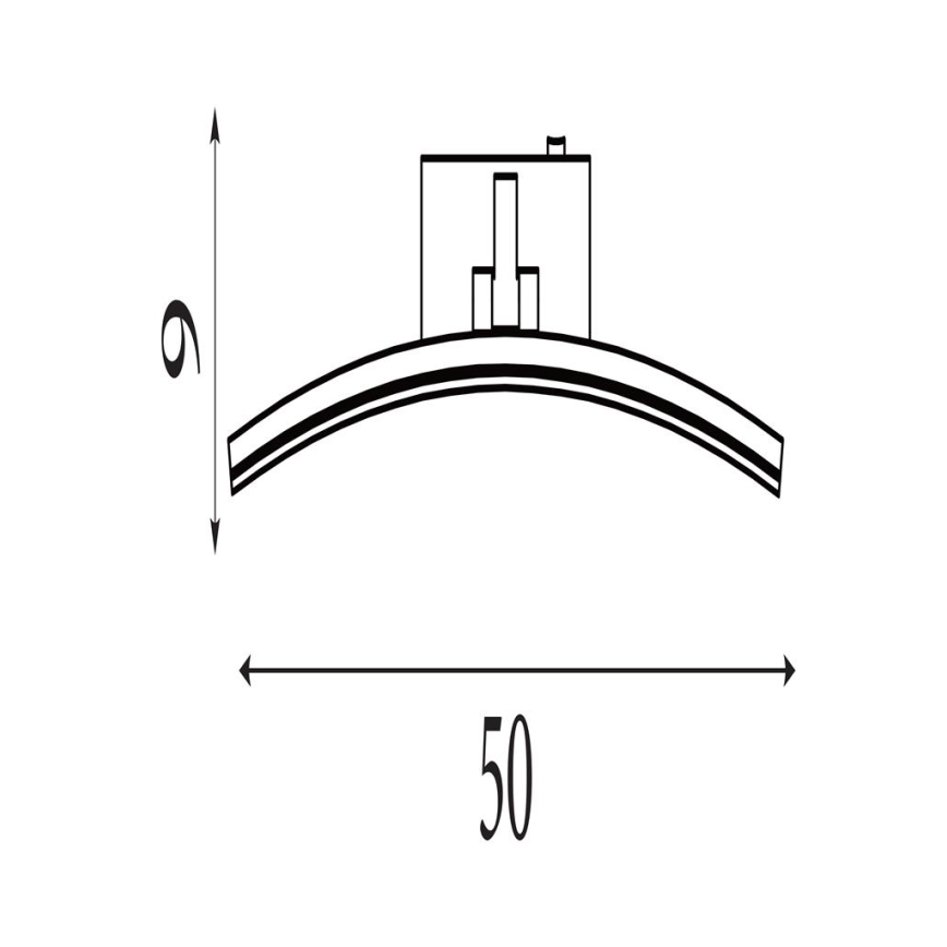 Searchlight - LED Picture Light SANTORINI LED/10.88W/230V silver