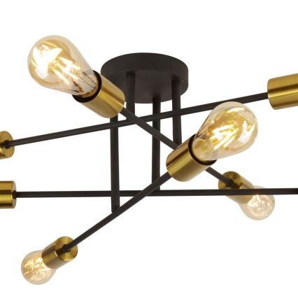 Searchlight - Surface-mounted chandelier ARMSTRONG 8xE27/60W/230V brass