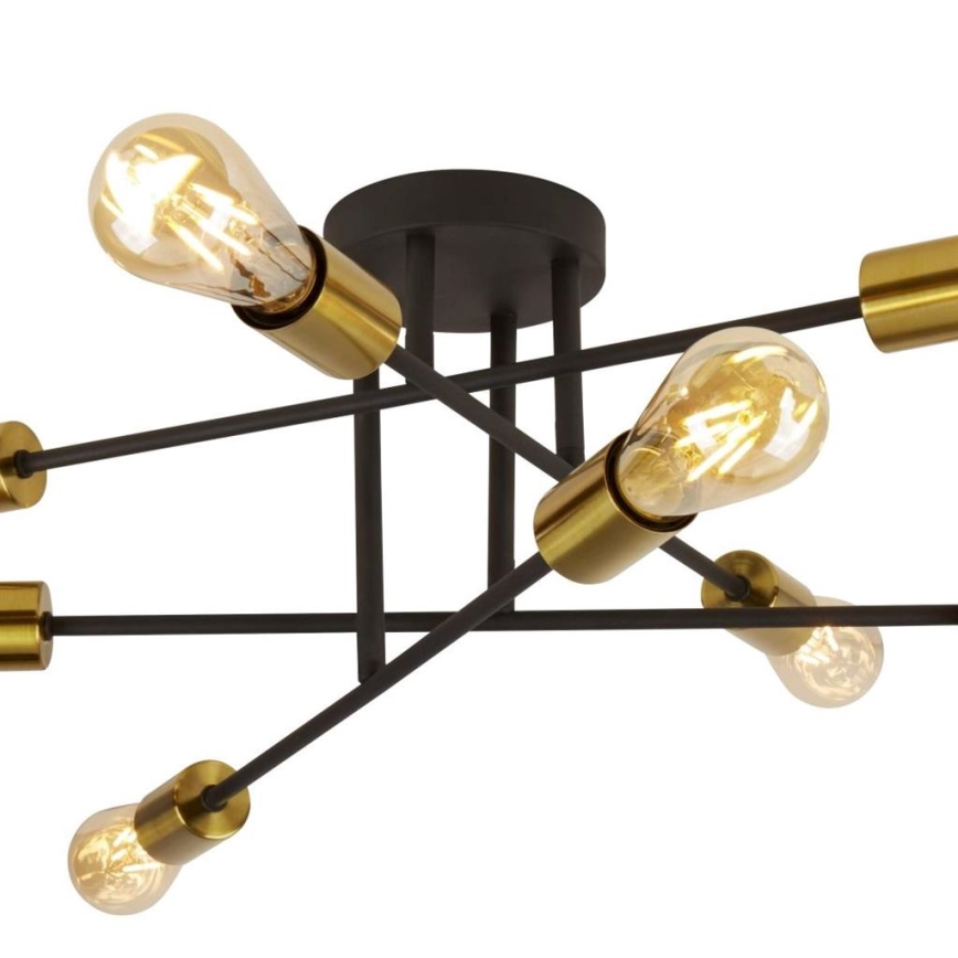 Searchlight - Surface-mounted chandelier ARMSTRONG 8xE27/60W/230V brass