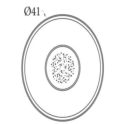 Searchlight - Dimmable LED Ceiling Light LUMADISC LED/20W/230V Ø 41 cm