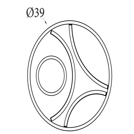 Searchlight - LED Dimmable Ceiling Light ZENDISC LED/20W/230V 3000K Ø 39 cm