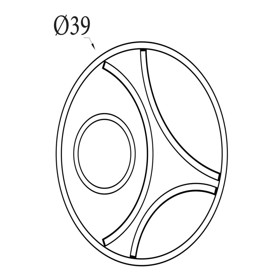 Searchlight - LED Dimmable Ceiling Light ZENDISC LED/20W/230V 3000K Ø 39 cm