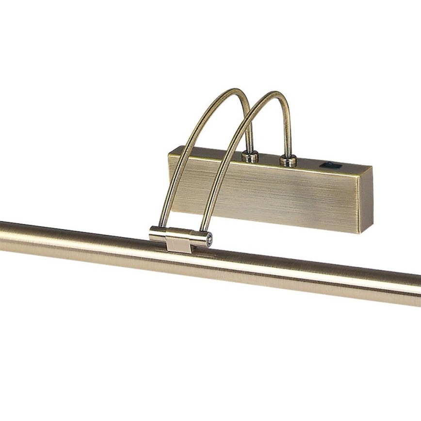 Searchlight - LED Picture light LED/14W/230V brass