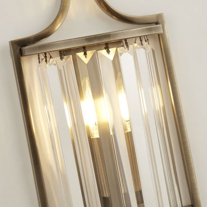 Searchlight - Wall light VICTORIA 1xE14/60W/230V brass