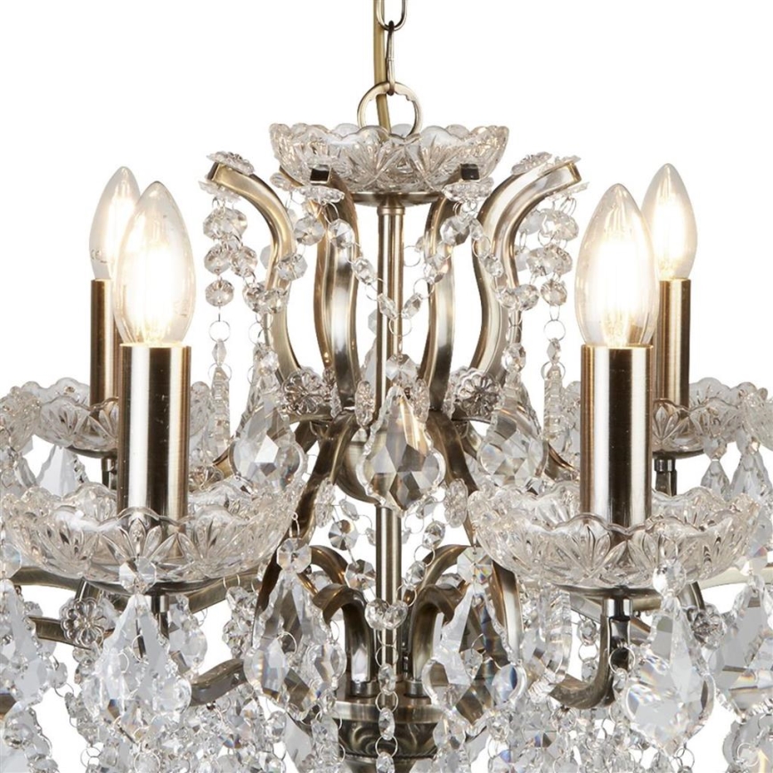 Searchlight - Crystal chandelier on a chain PARIS 8xE14/40W/230V