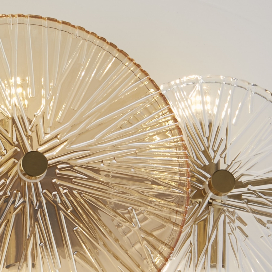 Searchlight - Wall light WAGON WHEEL 6xG9/33W/230V brass