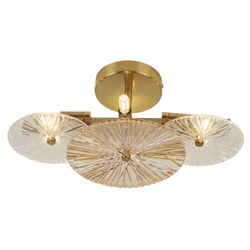 Searchlight - Wall light WAGON WHEEL 6xG9/33W/230V brass