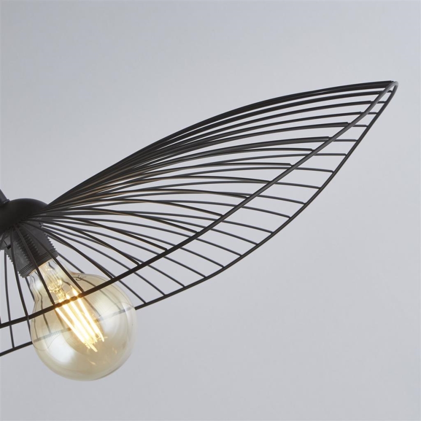 Searchlight - Chandelier on a string WAVE 1xE27/60W/230V black