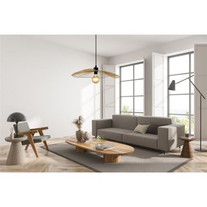 Searchlight - Chandelier on a string WAVE 1xE27/60W/230V gold