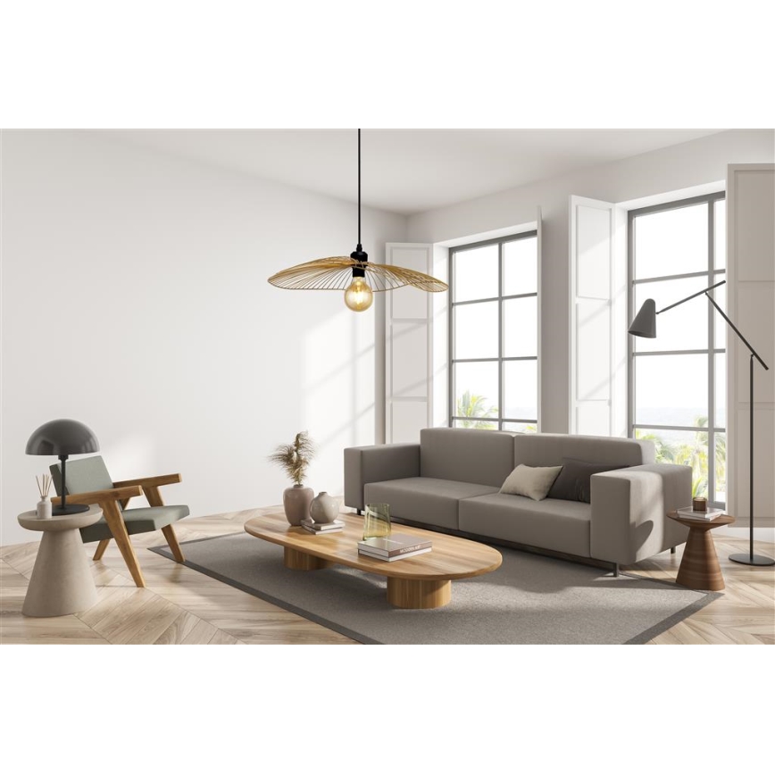 Searchlight - Chandelier on a string WAVE 1xE27/60W/230V gold