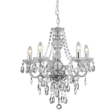 Searchlight - Chandelier on a chain MARIE 5xE14/40W/230V