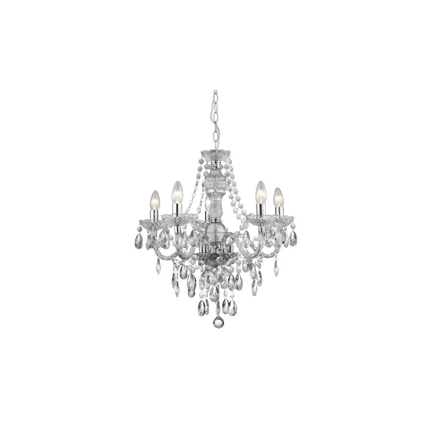 Searchlight - Chandelier on a chain MARIE 5xE14/40W/230V