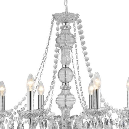 Searchlight - Chandelier on a chain MARIE THERESE 8xE14/40W/230V