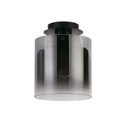 Searchlight - SWEDEN Ceiling Light 1xE27/60W/230V Ø 22 cm Black/Smoked