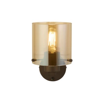 Searchlight - SWEDEN Wall Light 1xE27/60W/230V Brown/Smoked