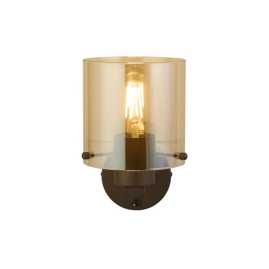 Searchlight - SWEDEN Wall Light 1xE27/60W/230V Brown/Smoked