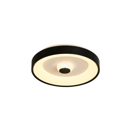 Searchlight - LED Dimmable ceiling light POLKA LED/24W/230V + LED/6W Ø 38.5 cm black