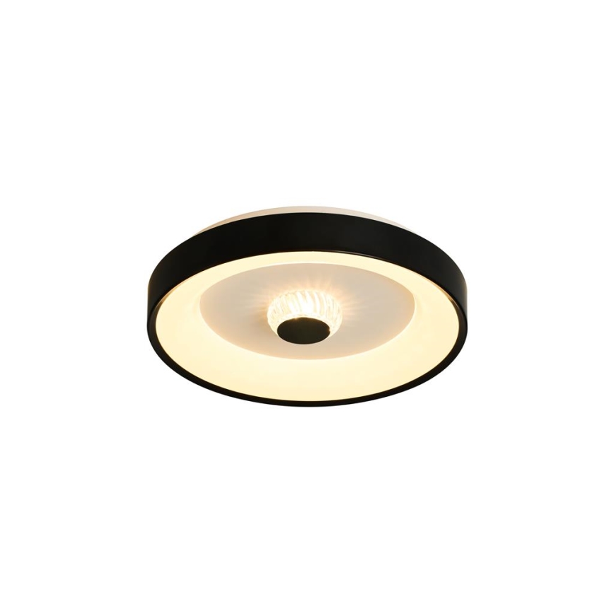 Searchlight - LED Dimmable ceiling light POLKA LED/24W/230V + LED/6W Ø 38.5 cm black