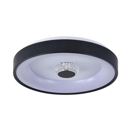 Searchlight - LED Dimmable ceiling light POLKA LED/24W/230V + LED/6W Ø 38.5 cm black