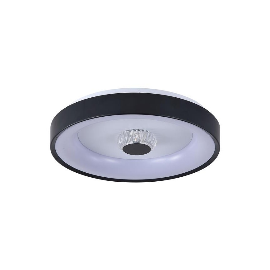 Searchlight - LED Dimmable ceiling light POLKA LED/24W/230V + LED/6W Ø 38.5 cm black