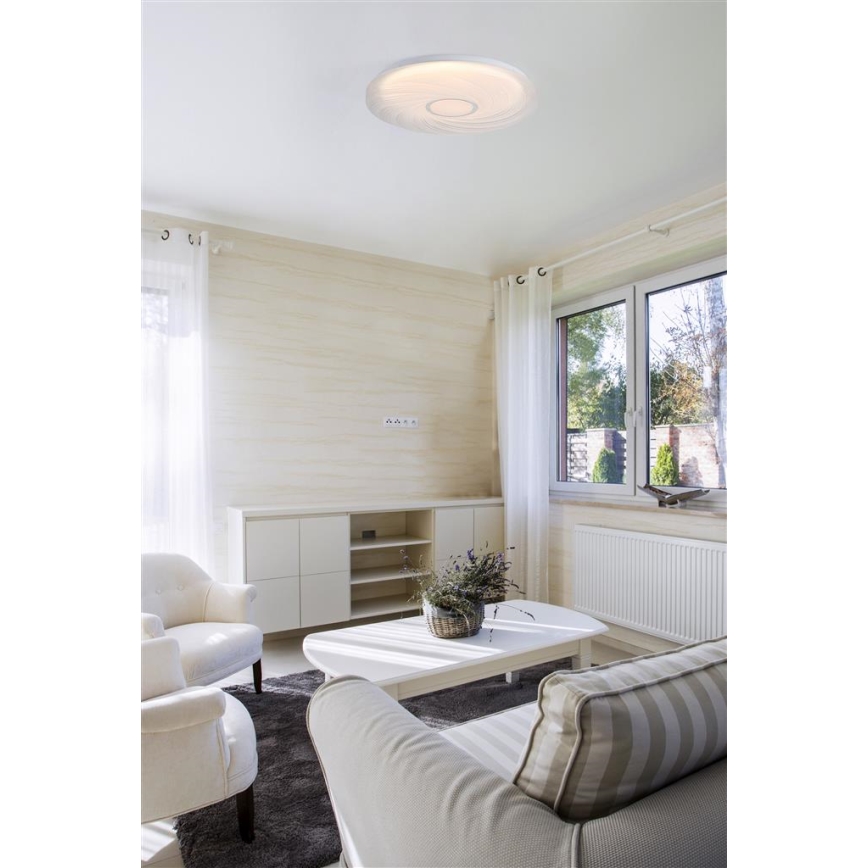 Searchlight - AURA LED Ceiling Light LED/24W/230V Ø 38.5 cm, White