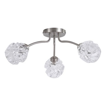 Searchlight - ASTRAL flush-mount chandelier 3xG9/33W/230V matte chrome