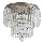 Searchlight - Bathroom ceiling light EMPIRE 4xE14/60W/230V IP44