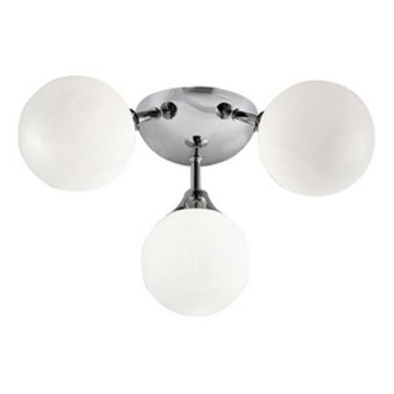 Searchlight - Bathroom ceiling light FLUSH 3xG9/33W/230V IP44 matte chrome