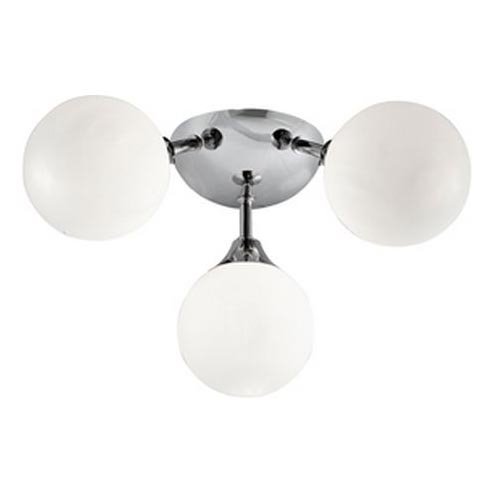 Searchlight - Bathroom ceiling light FLUSH 3xG9/33W/230V IP44 matte chrome