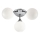 Searchlight - Bathroom ceiling light FLUSH 3xG9/33W/230V IP44 matte chrome