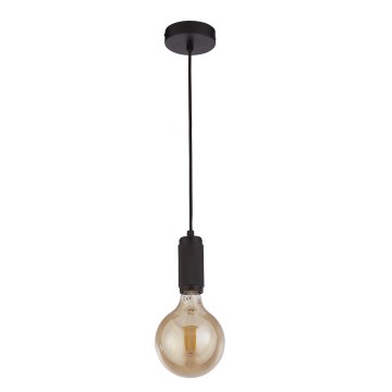 Searchlight - Cable-hung pendant SUSPENSION 1xE27/60W/230V black