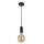 Searchlight - Cable-hung pendant SUSPENSION 1xE27/60W/230V black