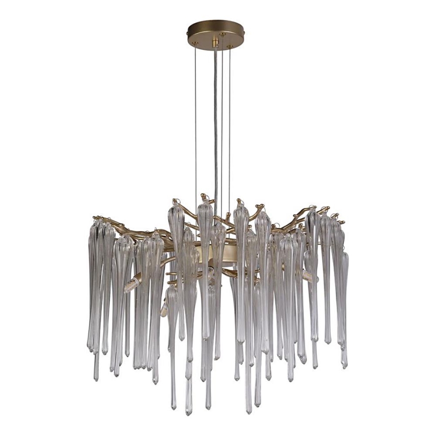 Searchlight - Cable-suspended chandelier HERITAGE 5xG9/33W/230V