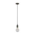 Searchlight - Cable-suspended pendant SUSPENSION 1xE27/60W/230V anthracite