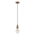 Searchlight - Cable-suspended pendant SUSPENSION 1xE27/60W/230V Copper