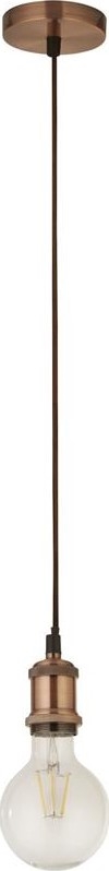 Searchlight - Cable-suspended pendant SUSPENSION 1xE27/60W/230V Copper