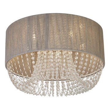 Searchlight - Ceiling light BELLANO 5xG9/7W/230V Ø 50 cm grey