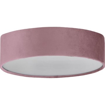 Searchlight - Ceiling light DRUM 3xE27/60W/230V pink