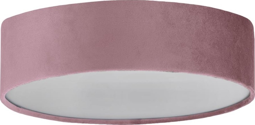 Searchlight - Ceiling light DRUM 3xE27/60W/230V pink