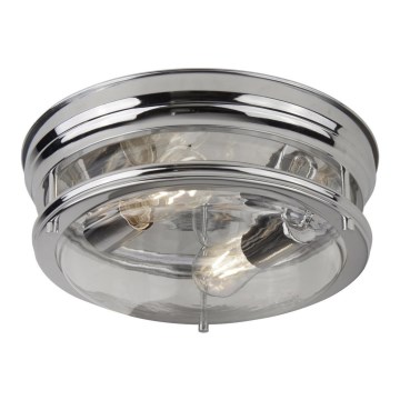 Searchlight - Ceiling light EDINBURGH I 2xE27/40W/230V shiny chrome