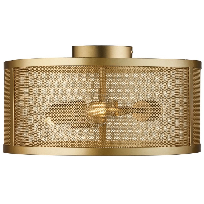 Searchlight - Ceiling light FISHNET 3xE27/60W/230V golden