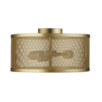Searchlight - Ceiling light FISHNET 3xE27/60W/230V golden