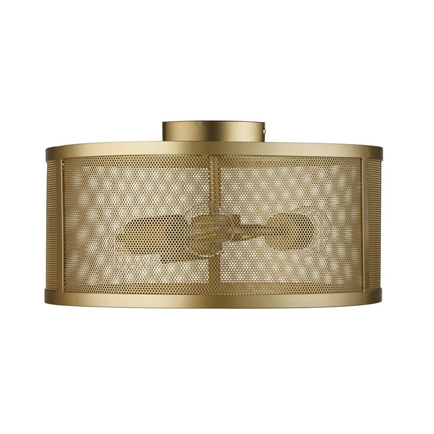 Searchlight - Ceiling light FISHNET 3xE27/60W/230V golden