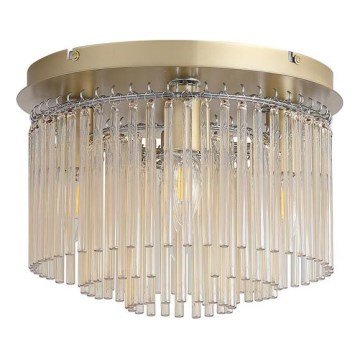 Searchlight - Ceiling light SWIZZLE 5xE14/60W/230V Ø 32 cm gold