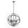 Searchlight - Chain-hung chandelier ORBIT 6xE14/60W/230V black