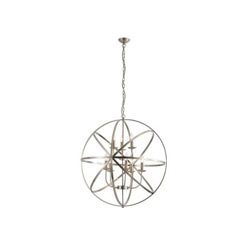 Searchlight - Chain-hung chandelier ORBIT 8xE14/60W/230V brass
