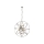 Searchlight - Chain-hung chandelier ORBIT 8xE14/60W/230V brass