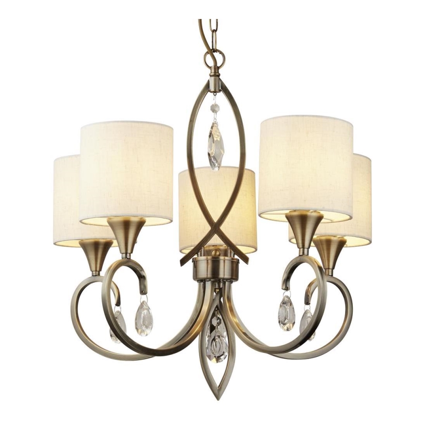 Searchlight - Chandelier on a chain ALBERTO 5xE14/60W/230V